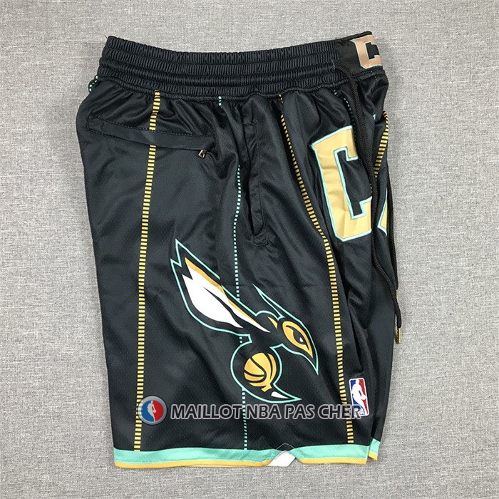Short Charlotte Hornets Ville Just Don 2022-23 Noir